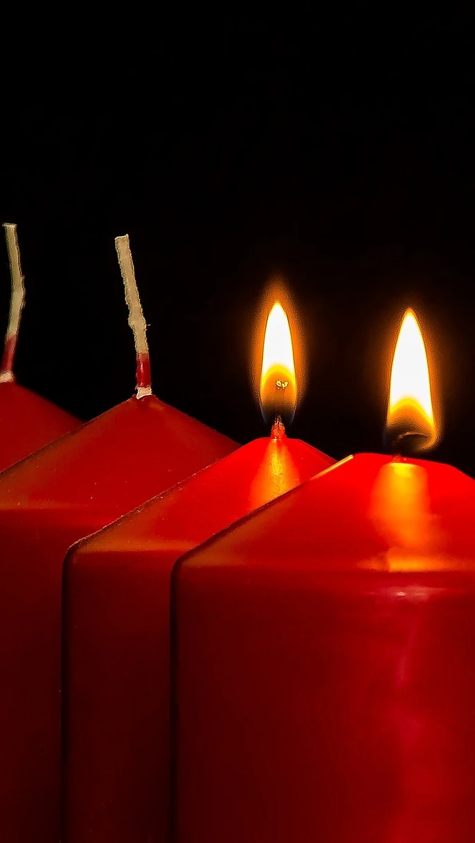 candele dell'Avvento